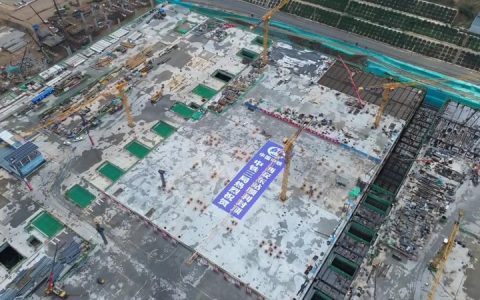 西北最大高铁枢纽西安东站主体结构封顶