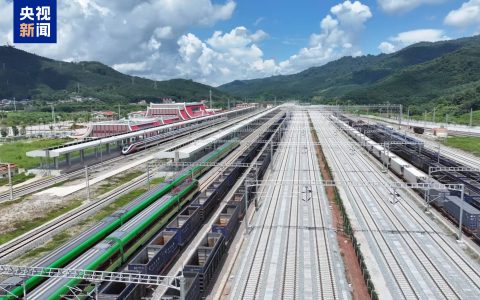 免签通关更便利 中老铁路签发首枚贴纸式临时入境许可