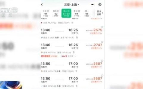 元旦假期临近 海南机票预订量明显上涨