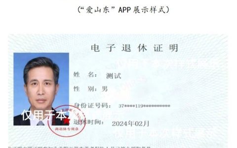 山东电子退休证明已启用，可通过以下途径获取