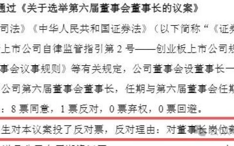 “董事长反对自己当选董事长”，本人回应