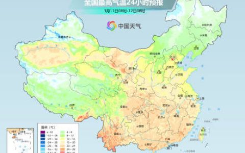 今天南方和西北气温冲高 明起大范围降温来袭
