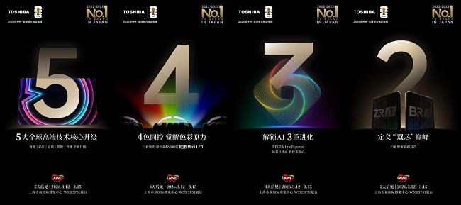 东芝REGZA 20周年：中日同源REGZA系列RGB Mini LED新品即将重磅亮相AWE 2026