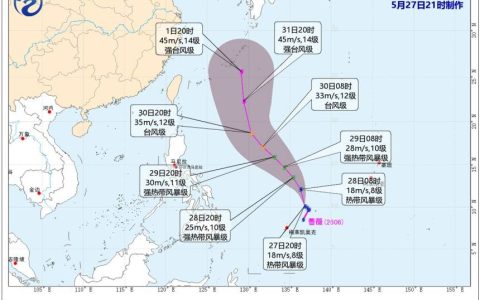 今年第6号台风“蔷薇”强度逐渐增强！或对浙江有影响