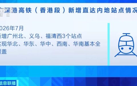 全国铁路7月1日起调图 香港高铁可直达义乌